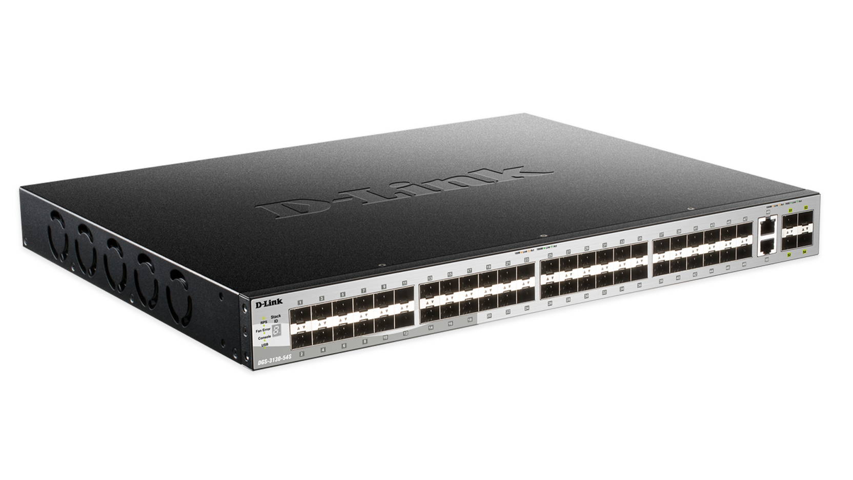 D-Link DGS-3130-54S - Netwerk Switch - Zwart, Grijs