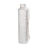 ERNST Vase en verre structuré transparent Ø5x20 cm