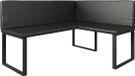 Vicco Ravon Banque d'angle de salle à manger – 120 x 150 cm Noir