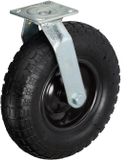 Merkloos Relaxdays Zwenkwiel Luchtband - 300 mm - Zwart - 120 kg