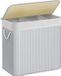 Songmics Panier à linge à 3 compartiments - 150 litres - Bambou - Gris
