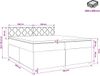 vidaXL Boxspringbed met matras, donkerbruin, 200 x 200 cm, stof