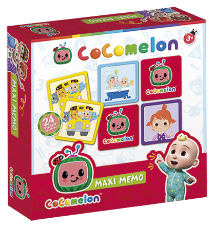 Bambolino Toys Cocomelon maxi memo - memory spel met extra grote kaarten - educatief speelgoed