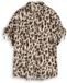 Tom Tailor Losvallende blouse met strikken - Maat 40 - brown beige leo print