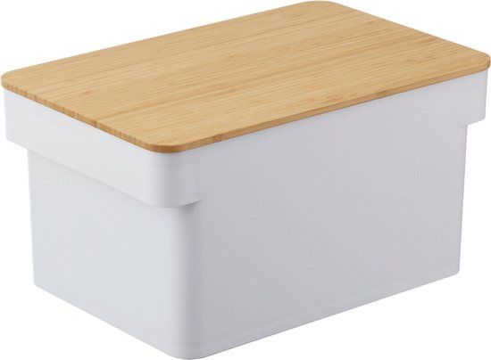 Yamazaki Tower Broodtrommel met Meshouder - Wit