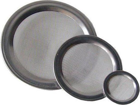 Yogi & Yogini Wierook accessoires rvs zeef klein - 4.5 cm - Grijs