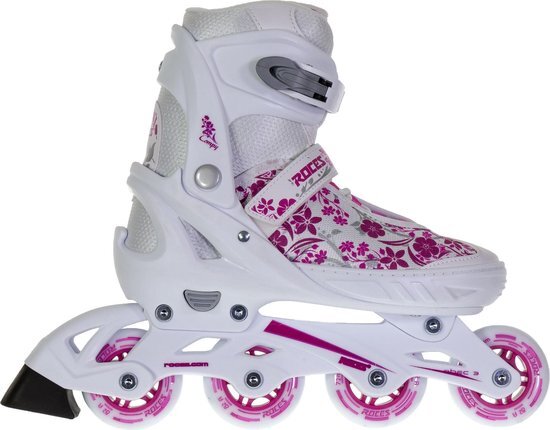 Roces Inline Skates Compy 8.0 Meisjes Wit/roze Maat 30-33