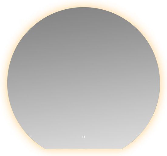 Sub Ronde Spiegel met Dimbare LED-verlichting en Spiegelverwarming 120 x 112 x 0,3 cm - Wit