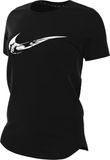 Nike One Dri-FIT Swoosh Shirt Dames - Zwart - Maat XL