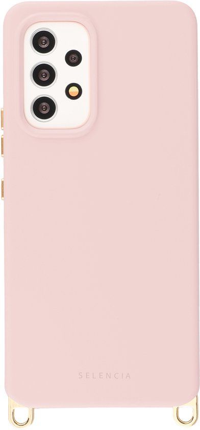Selencia Rivièra MagSafe Backcover met afneembare haakjes voor de Samsung Galaxy A53 - Sorbet Pink