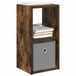 vidaXL Table de chevet 2 pièces chêne fumé 25,5 x 22 x 49,5 cm Bois transformé