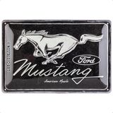Nostalgic-Art Metalen Retro Bord, Ford Mustang – Horse – Geschenkidee voor fans van autoaccessoires, van metaal, Vintage ontwerp, 20 x 30 cm