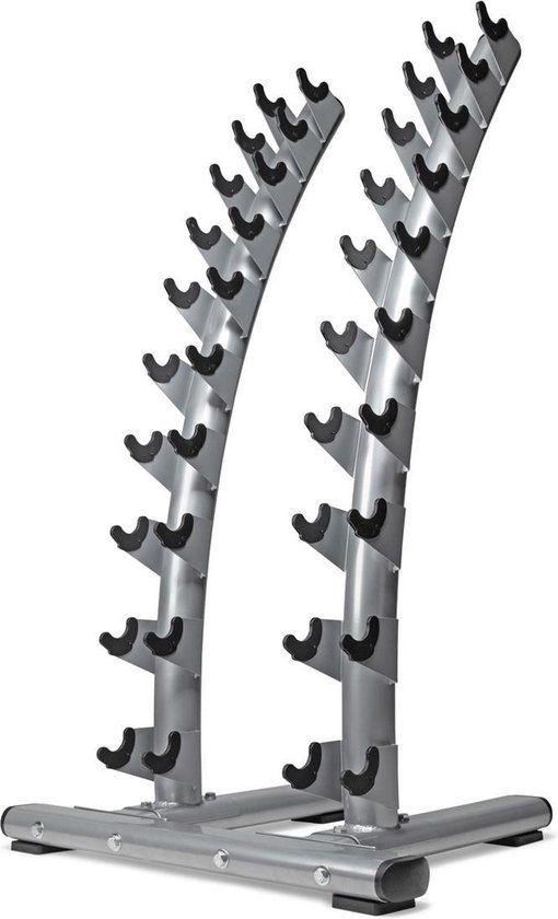 VirtuFit Weight Rack Staand Deluxe - Dumbbell Opbergrek - Grijs