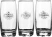 Urban Living longdrinkglazen Comptoir - gedecoreerd glas - 3x stuks - 390 ml - sap/water/drinkglas