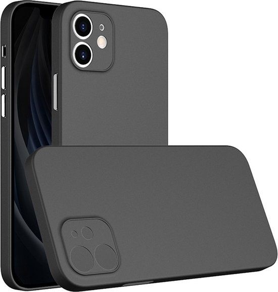 Mobiq - Extra Dun Hoesje iPhone 13 Pro Max - Zwart - Back Cover