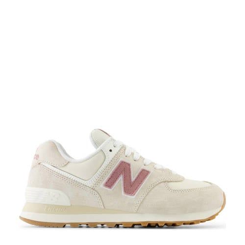 New Balance 574 sneakers ecru/oudroze