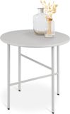 Bomoe Finn Ronde Bijzettafel Metaal Licht Grijs Ø 44 cm