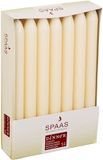 Spaas bougies de dîner blanc ivoire - 56 pièces - 22 cm - 8 heures de combustion