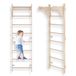 MAMOI® Binnenrek, wandrek voor de kinderkamer, gymnastiekringen voor klimmen, klimmuur en speeltoestellen