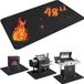 Ibenzoa® Vuurvaste en waterdichte BBQ-onderlegger voor buitengebruik met antislip en oliebestendige eigenschappen