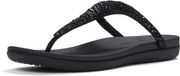 FitFlop Solay Mixed-Crystal Toe-Post Sandals Dames Sandalen - Zwart