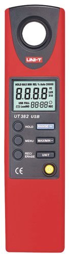UNIT Uni-T 530134329 Luxmeter digitaal met USB-interface, zwart