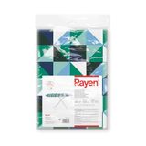 Rayen Hoes voor strijkplankklem, 130 x 47 cm, meerkleurige vierkanten, schuim