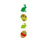 Merkloos Pasen versiering - papier - 85 x 10 cm - gekleurd - hangdecoratie