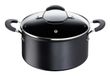 Lagostina 012165031224 Braadpan met deksel, 24 cm, Zwart