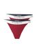 Emporio Armani String vuurrood / zwart / offwhite