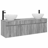 vidaXL Badkamerkast set Grijs Sonoma 49 x 44,5 x 66,5 cm