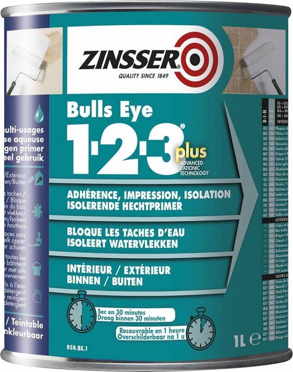 Zinsser Bulls Eye 1-2-3 PLUS - 1 Liter