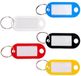 CM Kunststof Sleutelhangers/labels - Multi Kleur - 50 Stuks - 5 x 2 cm