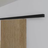 Argenta Xperta 2m rail - Zwart - wand z. vloerpl. - Enkele deur - opbouw