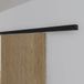 Argenta Xperta 2m rail - Zwart - wand z. vloerpl. - Enkele deur - opbouw