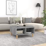 Maison Exclusive - Table basse, gris Sonoma, 60x60x30 cm, fibre de bois