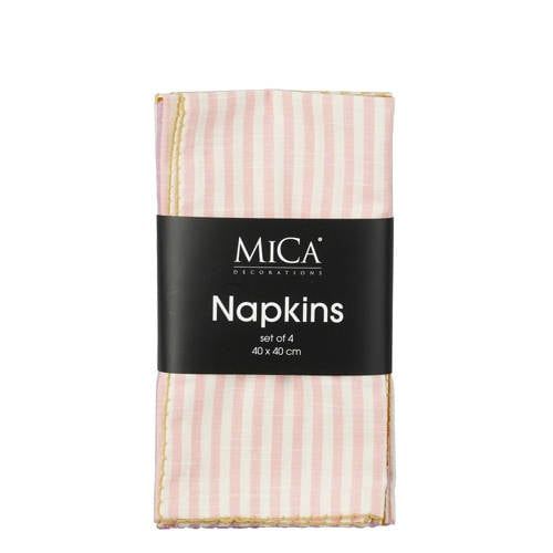 Mica Decorations servet (set van 4) (40x40 cm)