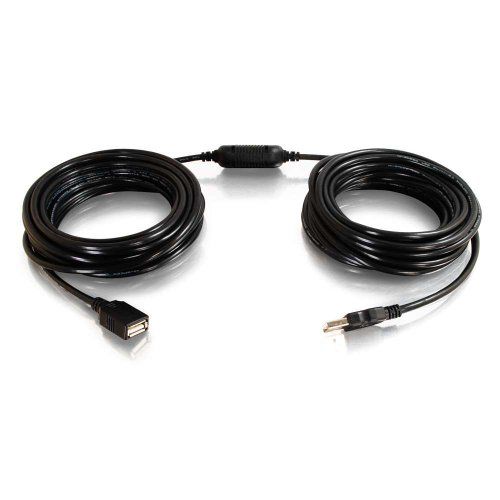 USB-kabel - 12 m - USB 2.0 A - Zwart