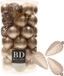 Bellatio Decorations Shoppartners Bv Kerstballen en dennenappel ornamenten - 43x stuks - kunststof - champagne