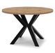 Table de salle à manger ronde extensible RAL Artisan / Noir