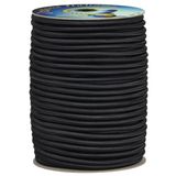 Corderie Italiane 006004059 Elastisch touw, HT 4 mm, 20 m, zwart