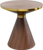 Kare Design Bijzettafel Cono Ø50cm walnoot
