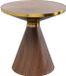 Kare Design Bijzettafel Cono Ø50cm walnoot
