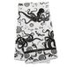 Karma Geschenken KA101944 Zwart-wit Boho Theedoek, Katoen, Octopus 18 "x 22"