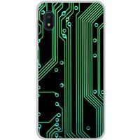 1001 coques Samsung Galaxy A10e Texture circuit geek bedrukt siliconen hoesje