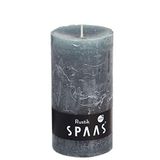 SPAAS Rustieke geurloze cilinderkaars 68/130 mm, ± 60 uur - grijs