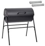 Syfax Vaten Grill met 2 Kookroosters 3 st 80 x 73 x 90 cm Metaal