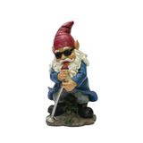 Nature's Mark Rock n Roll kabouter in een band zingend hars standbeeld beeldje huis tuin decoratief accent decor (25,4 cm H)