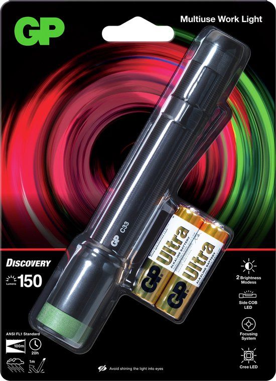GP LED Multifunctionele Werklamp - 150Lm - Groen
