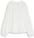 Tom Tailor Crinkle blouse met strikband Whisper White